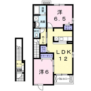 2LDK 間取り図