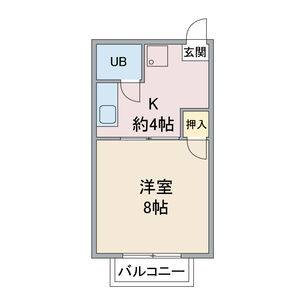 1K 間取り図