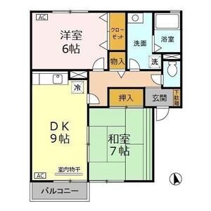 2DK 間取り図