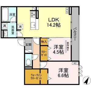 2LDK 間取り図
