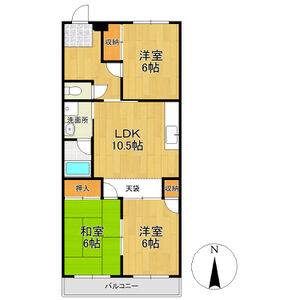 3LDK 間取り図