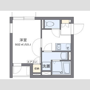 1K 間取り図