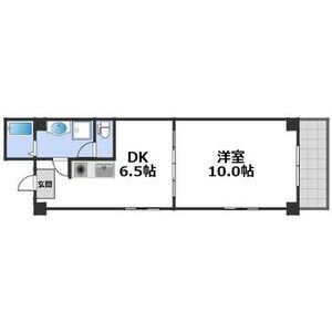 1DK 間取り図