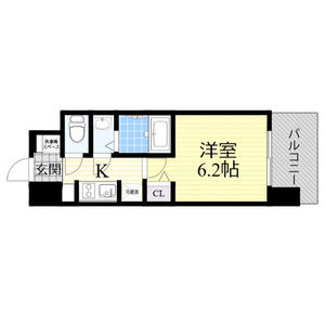 1K 間取り図