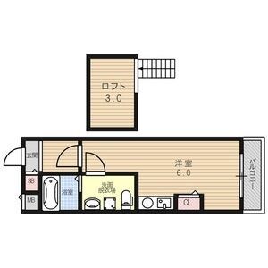 ワンルーム 間取り図