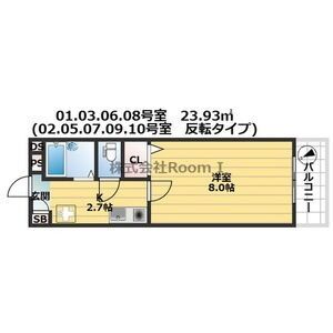 1K 間取り図