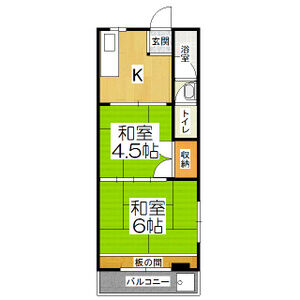 2K 間取り図