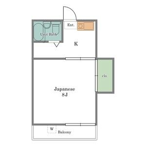 1K 間取り図