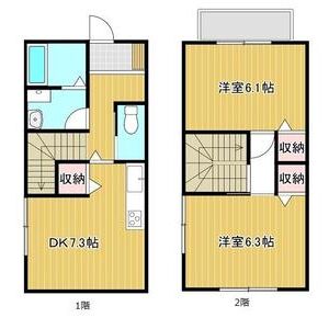 2DK 間取り図