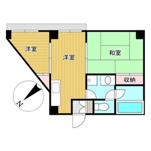 2DK 間取り図