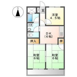 3DK 間取り図