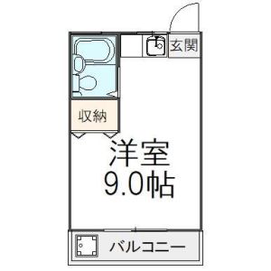 ワンルーム 間取り図
