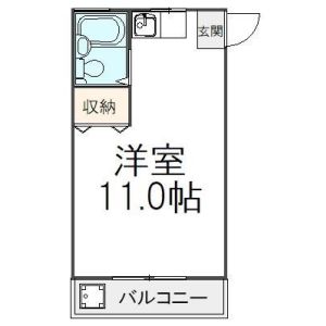 ワンルーム 間取り図