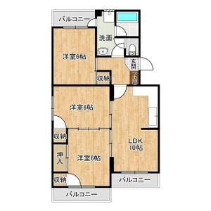 3LDK 間取り図