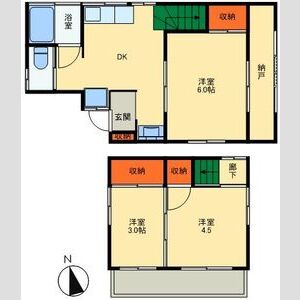 3DK 間取り図