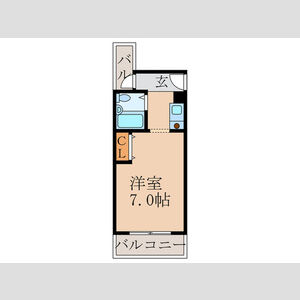 ワンルーム 間取り図