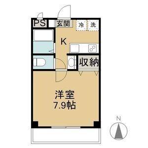 1K 間取り図