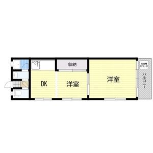 2DK 間取り図