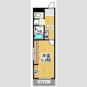1K 間取り図