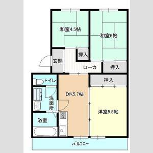 3DK 間取り図