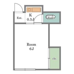 ワンルーム 間取り図