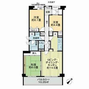3LDK 間取り図