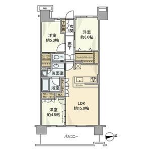 3LDK 間取り図