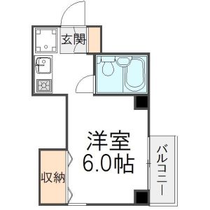 ワンルーム 間取り図