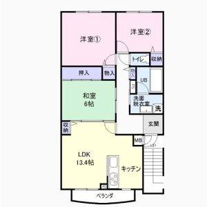 3LDK 間取り図