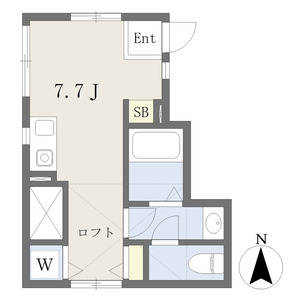 ワンルーム 間取り図