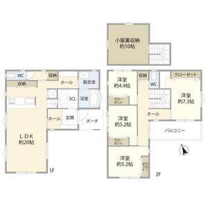 4LDK 間取り図