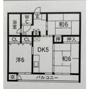 3DK 間取り図