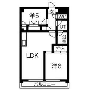 2DK 間取り図