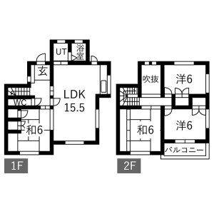 4LDK 間取り図
