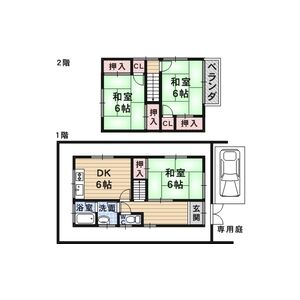 3DK 間取り図