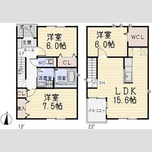 3LDK 間取り図