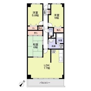3LDK 間取り図