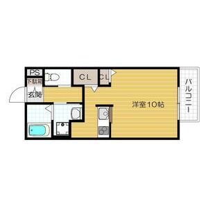 1K 間取り図