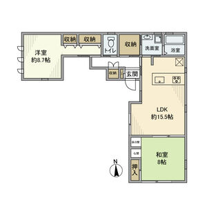 2LDK 間取り図