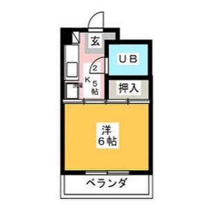 1K 間取り図
