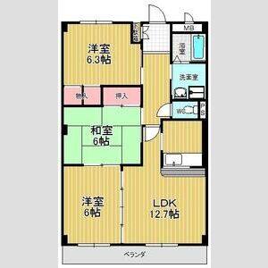3LDK 間取り図