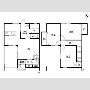 3LDK 間取り図