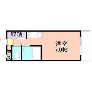 ワンルーム 間取り図