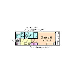 1K 間取り図
