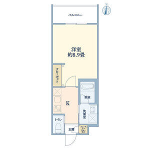 1K 間取り図