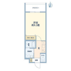 1K 間取り図