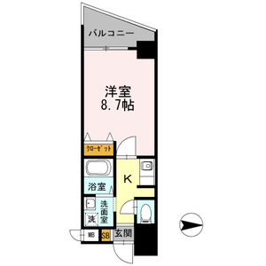 1K 間取り図