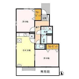 2DK 間取り図