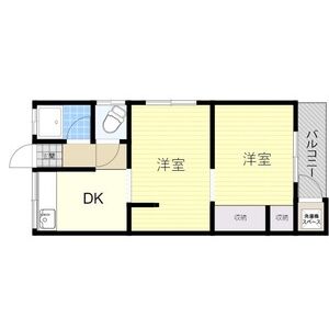 2DK 間取り図
