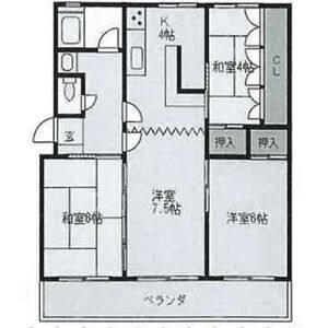4K 間取り図